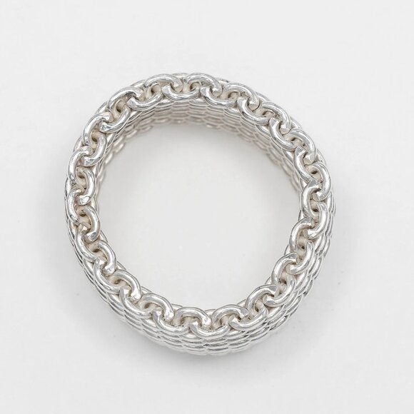 TIFFANY&Co. Somerset Ring Silver925 #6.6(US Size) 8.6g Women - Picture 8 of 8